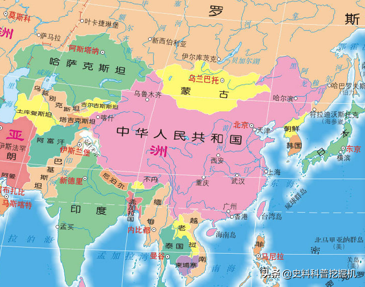 与中国接壤的国家有哪些，与中国隔海相望的国家有哪些-梦路生活号